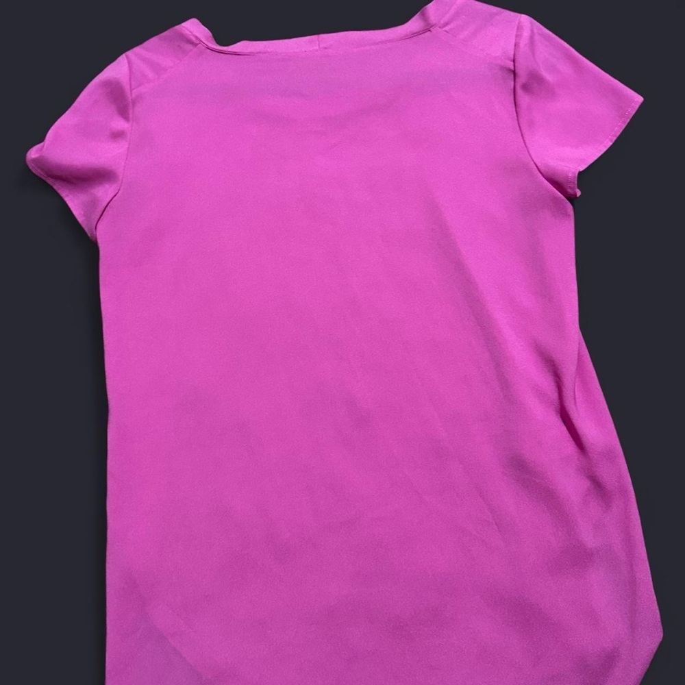 Pink Ann Taylor Short Sleeve Blouse, Size XS - Picture 3 of 4